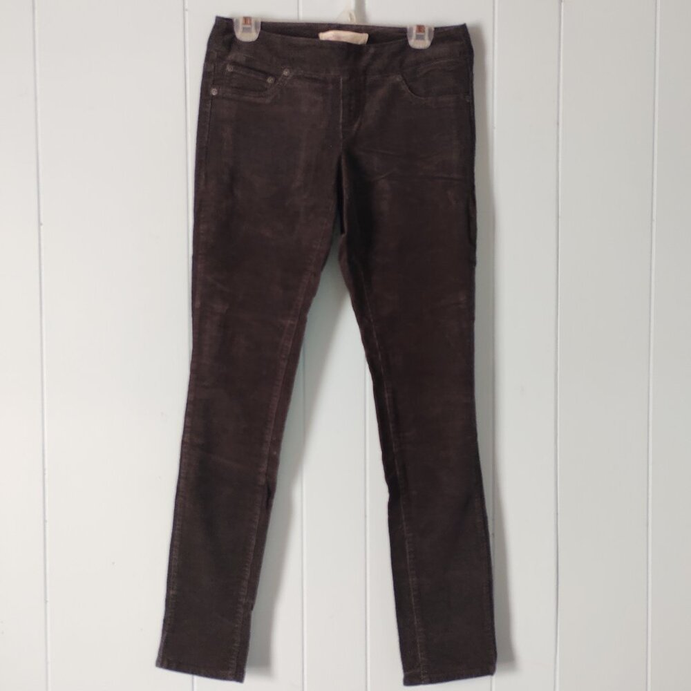 Smart Set Pull On Grey Corduroy Skinny Pants
